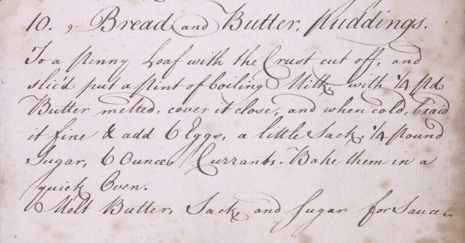 bread and butter puddings