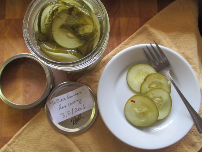 pickled cucumbers