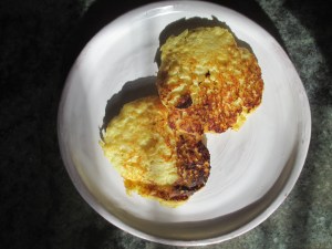 cooked parsnip cakes