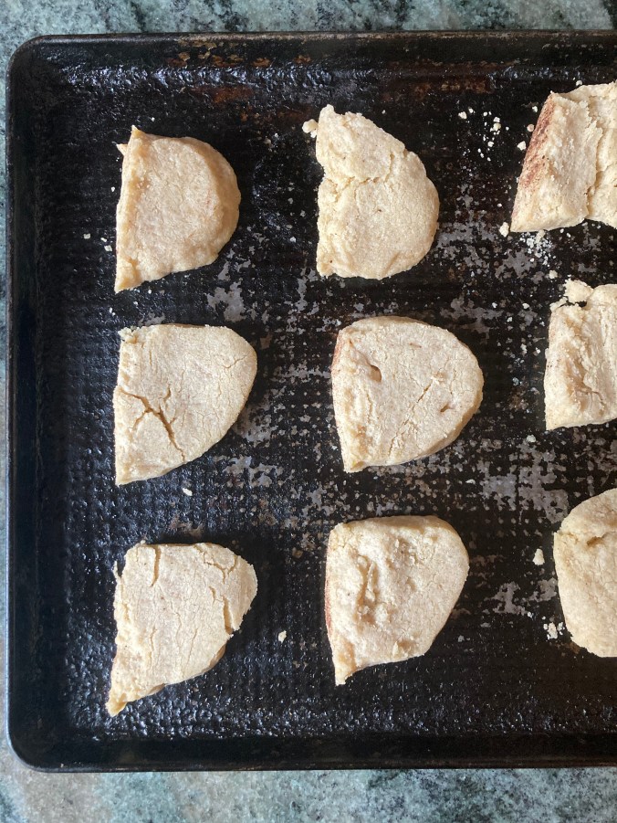 baked cookies on baking sheet