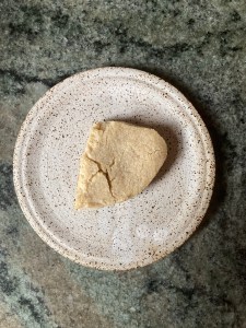 finished "cake"/cookie on plate