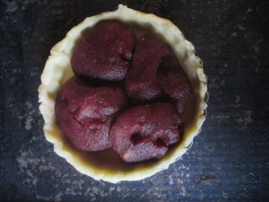 apple tart, uncooked