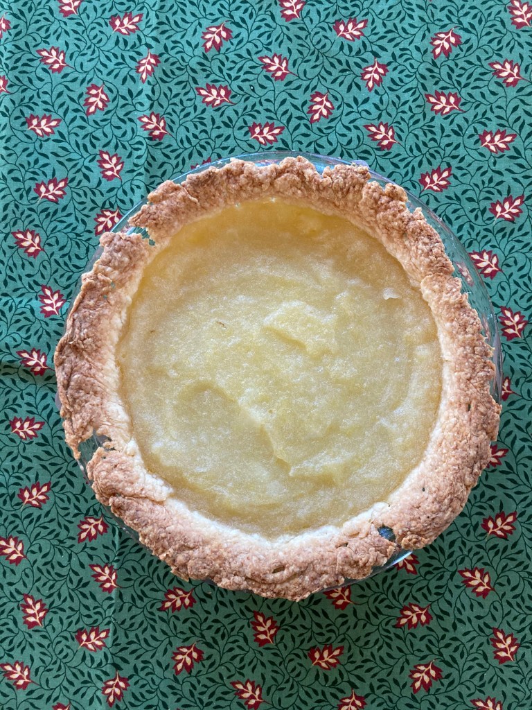 photo of cooked potato pudding (pie)