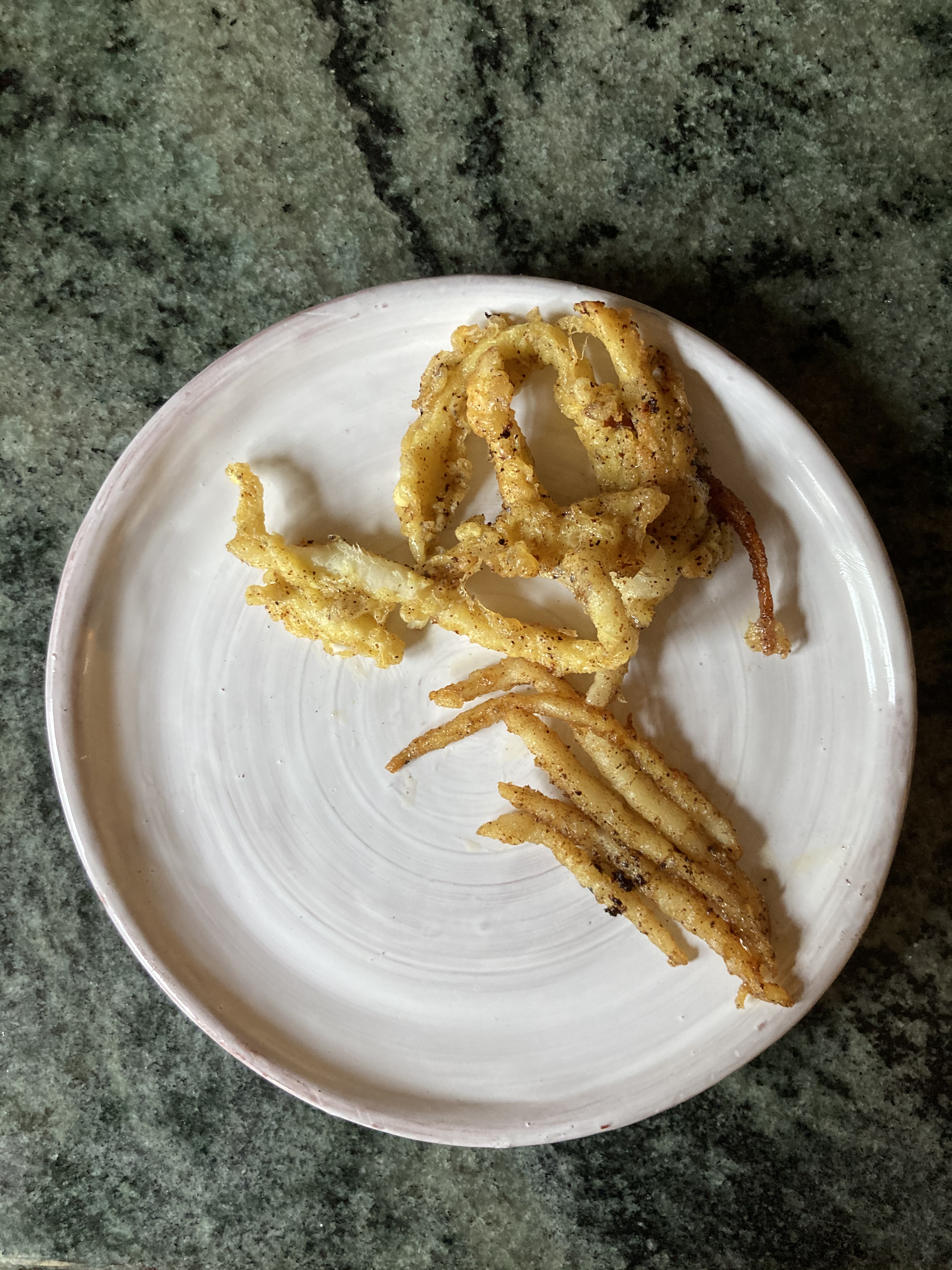 recipe 1: skirret fried in brown butter recipe 2: skirret battered and fried in brown butter