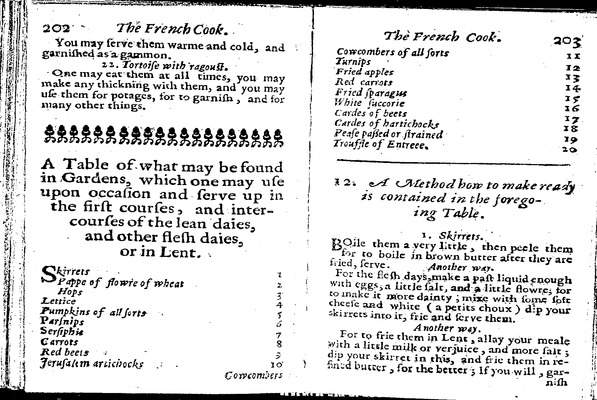 Skirret recipes (p. 203, K6r)