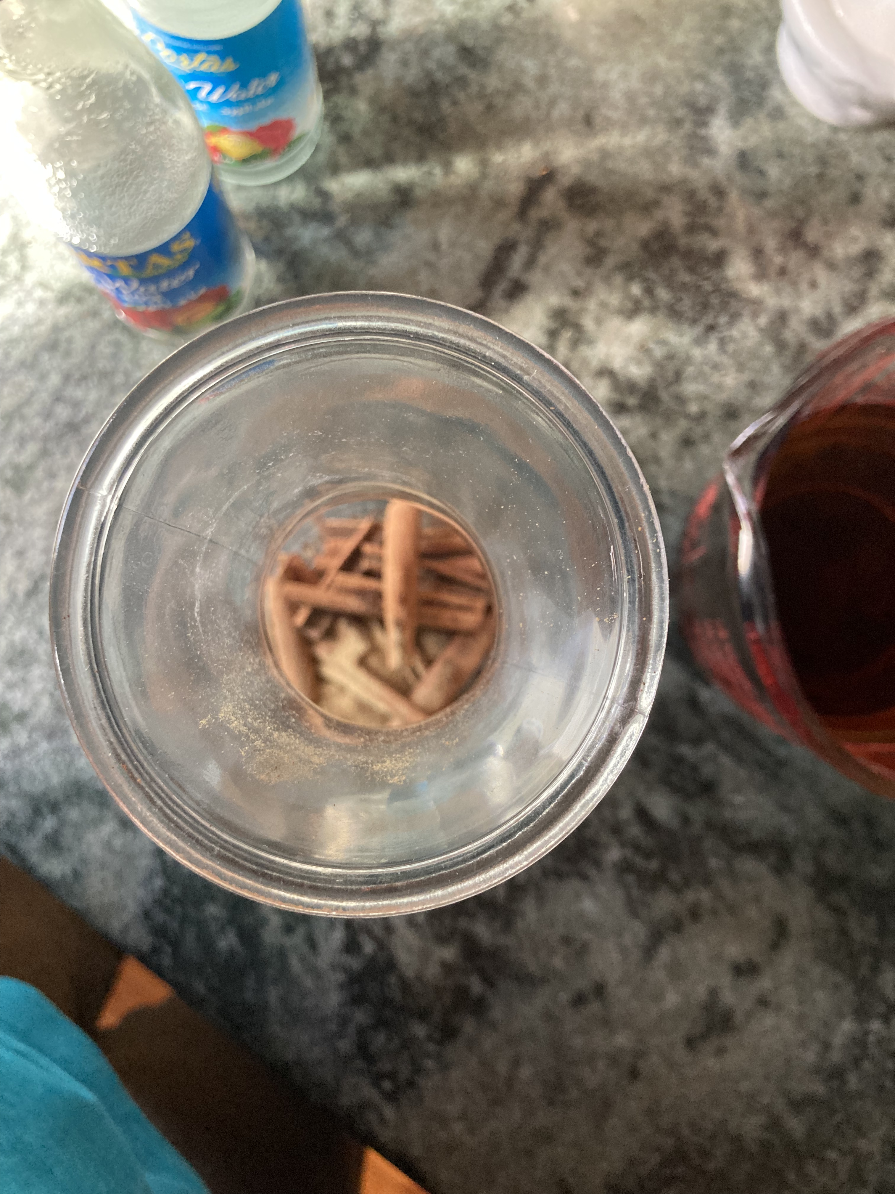 spices in bottle for infusion