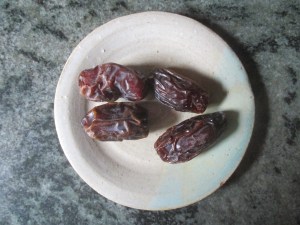 dates on a plate
