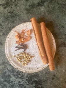 spices on plate