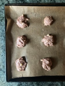 Cornish cakes dough on baking sheet