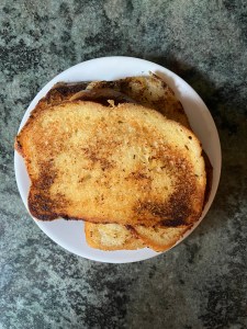finished French toast on plate