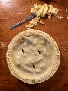 assembled pie