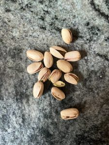 pistachios on countertop
